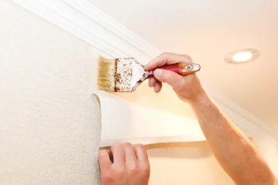 Pose de papier peint à Aydius — revêtements muraux et toiles de verre